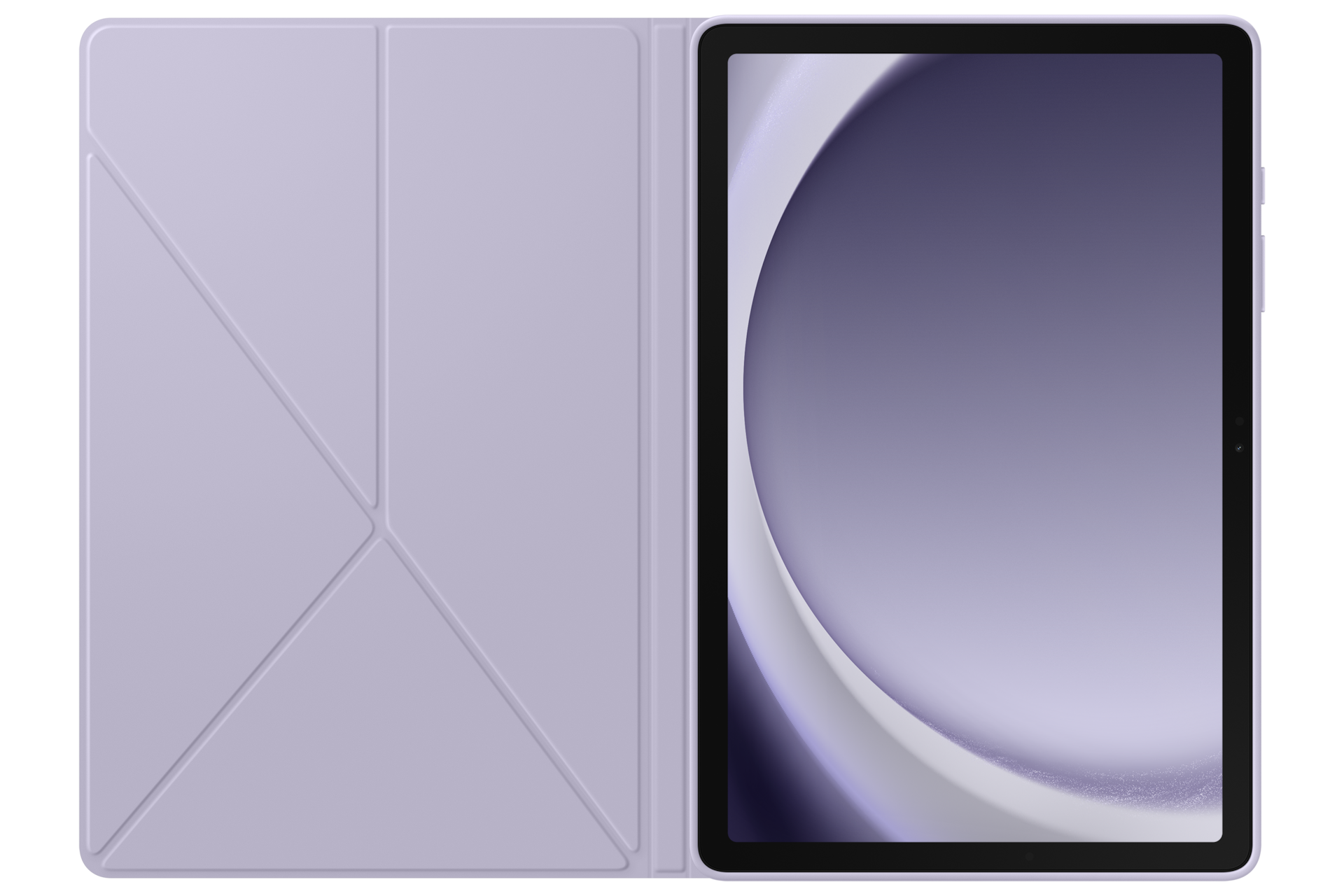 Galaxy Tab A9+ Book Cover Front-Open White 