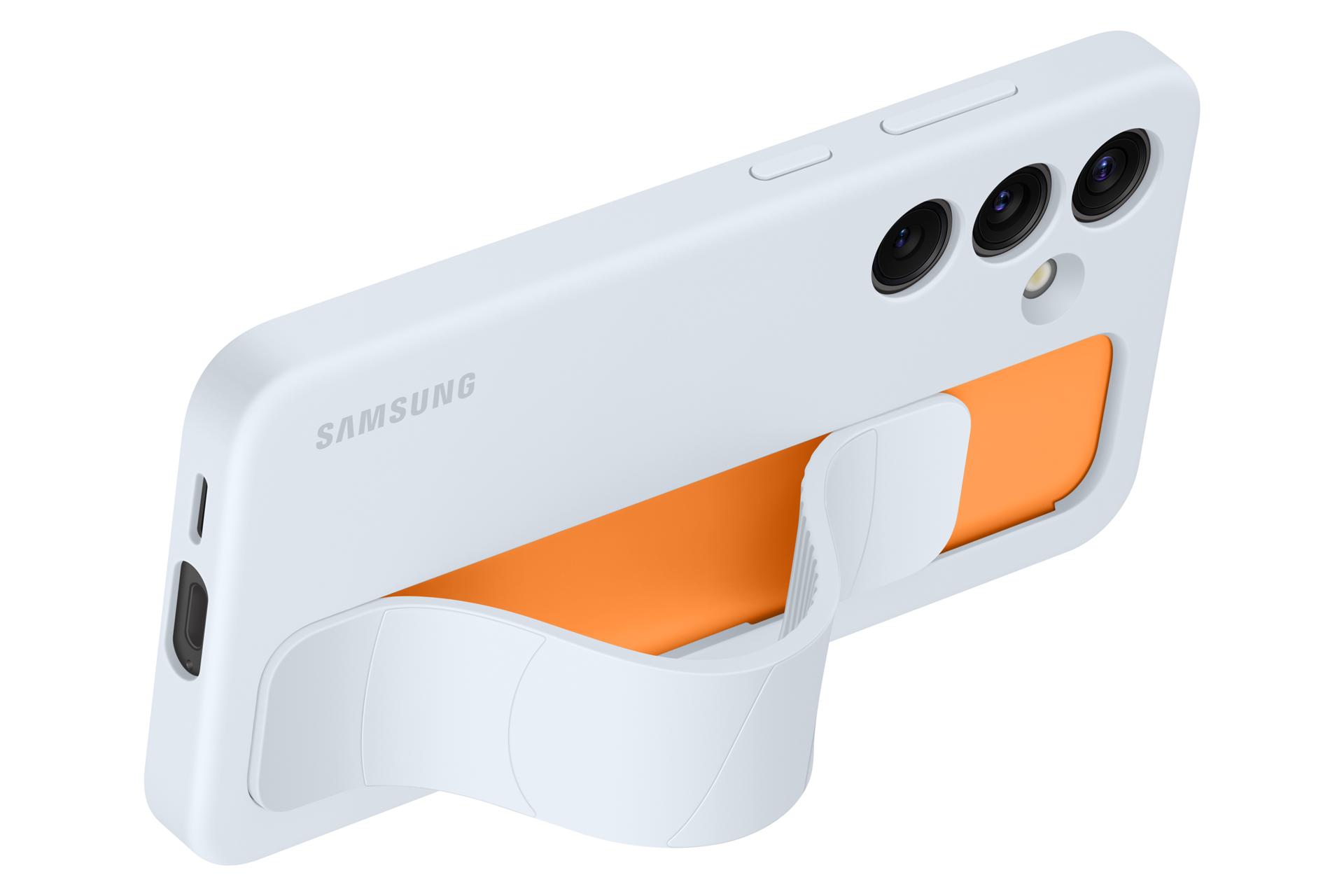 Galaxy S24 Standing Grip Case Dynamic Light Blue 