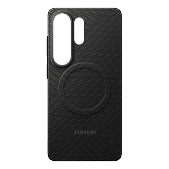 Galaxy S26 Ultra Carbon Magnet Case Front2 Black 