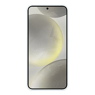 Galaxy S24 Silicone Case Back White 