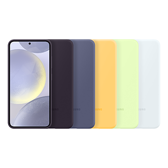 Galaxy S24 Silicone Case Set-Cut White 