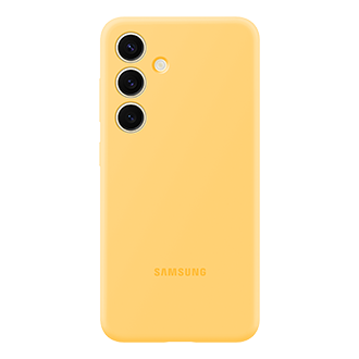Galaxy S24 Silicone Case Front Yellow 