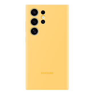 Galaxy S24 Ultra Silicone Case Front Yellow 