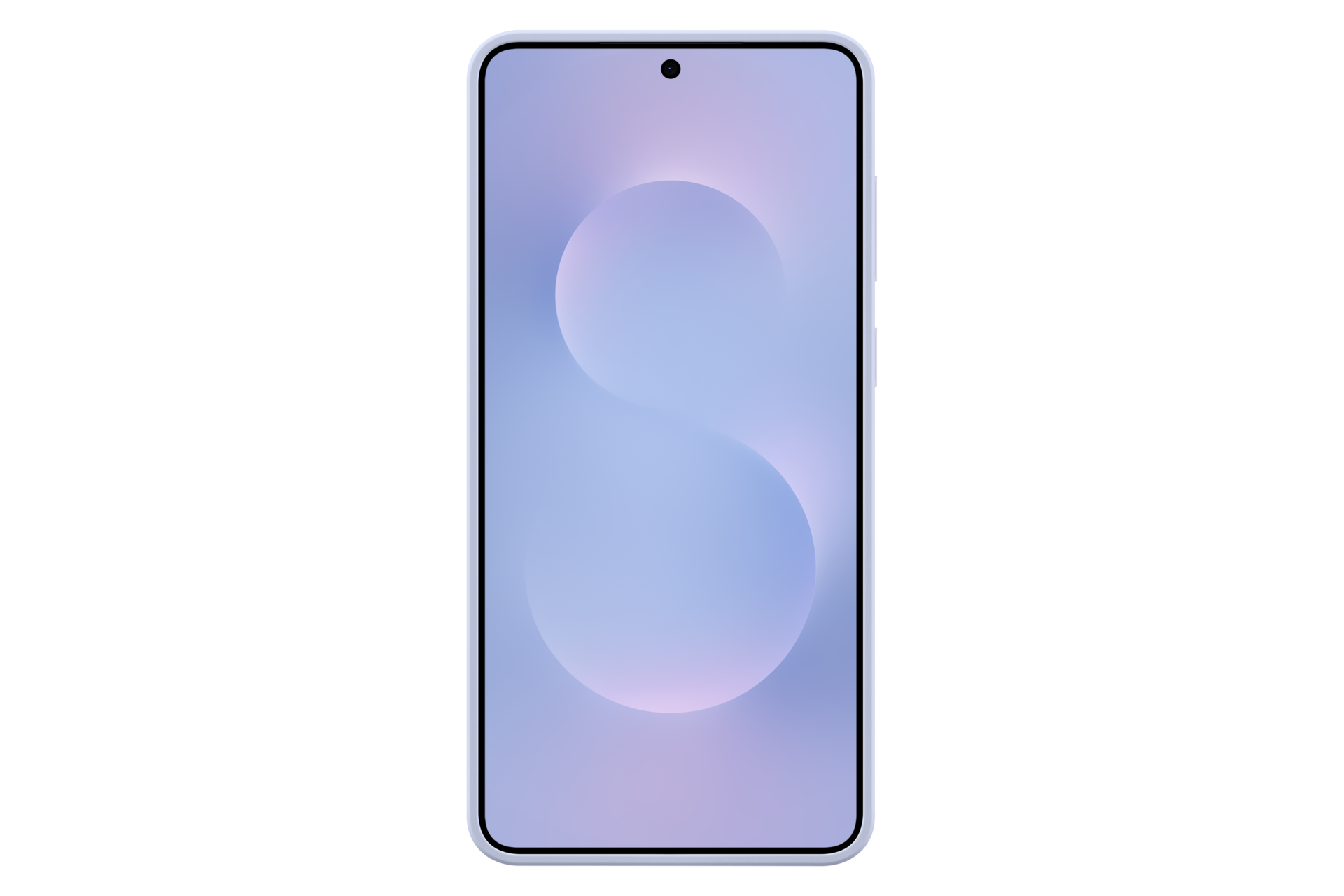 Galaxy S25 Edge Silicone Case Back Light Blue 
