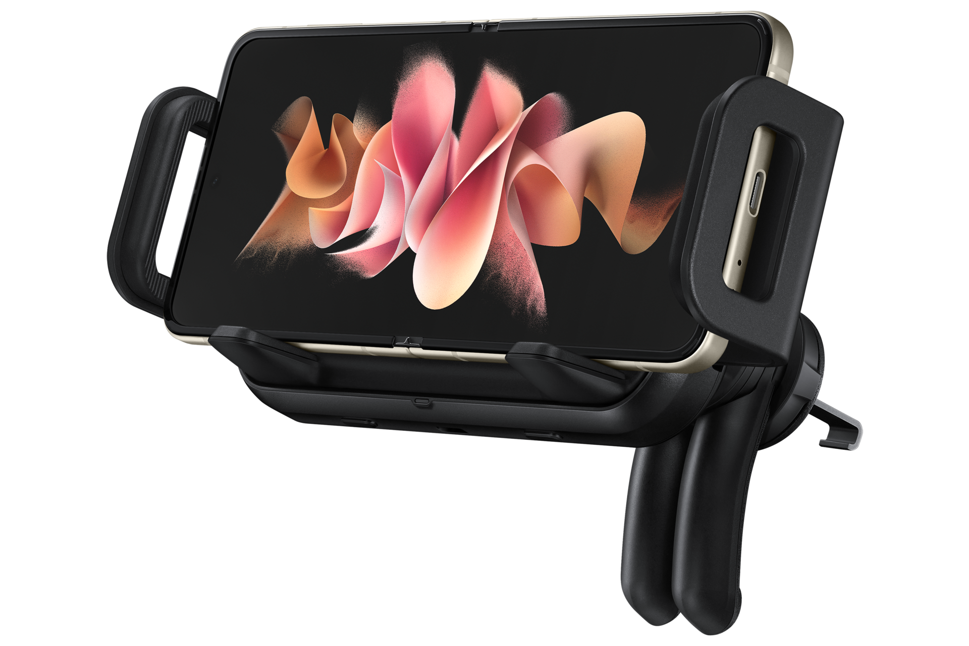 Wireless Car Charger Front Black 