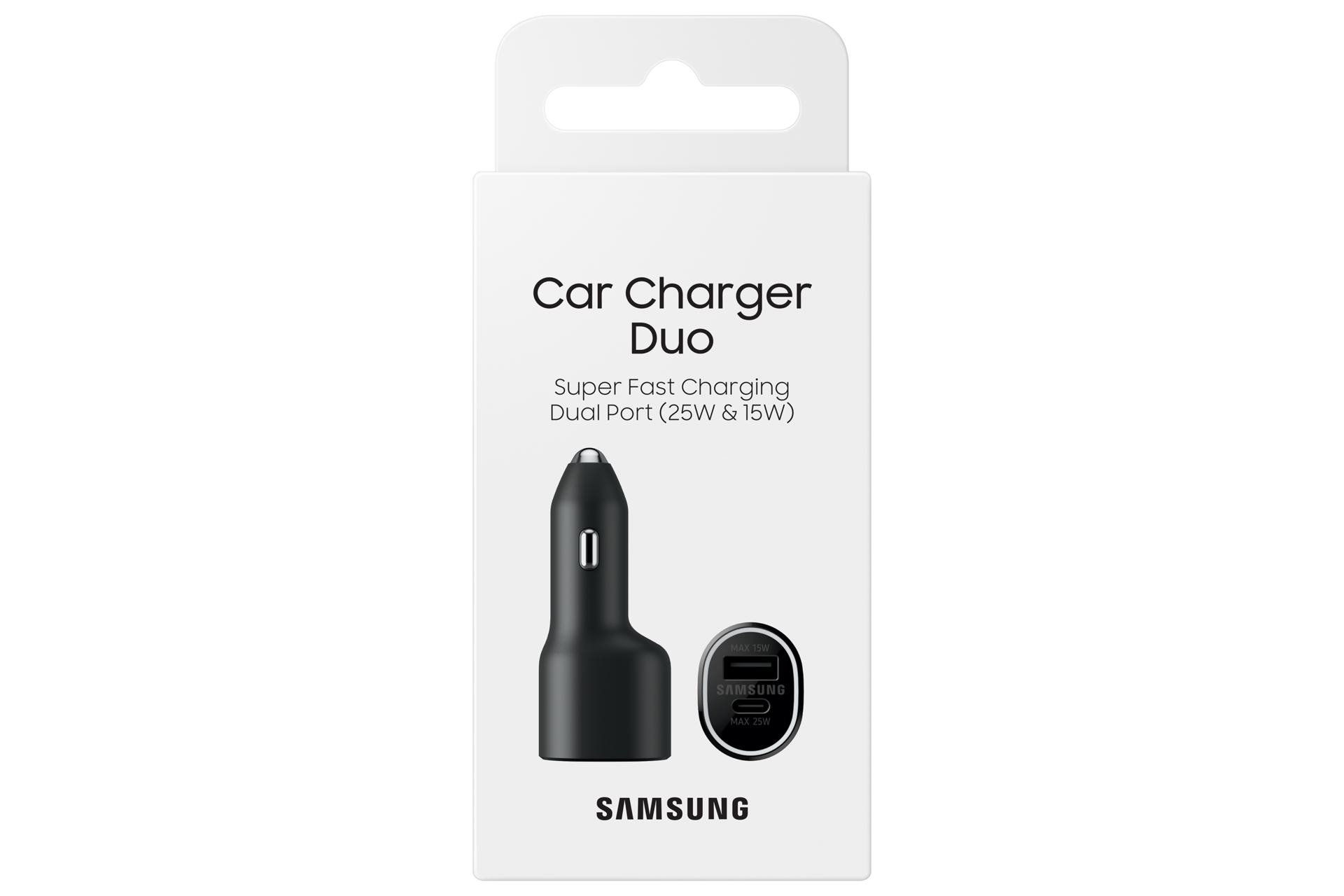 40W Car Charger Duo PKG Black 