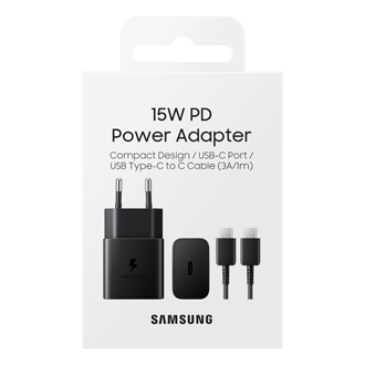 15W Power Adapter incl. cable Black