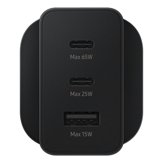 65W Power Adapter Trio Back Black 