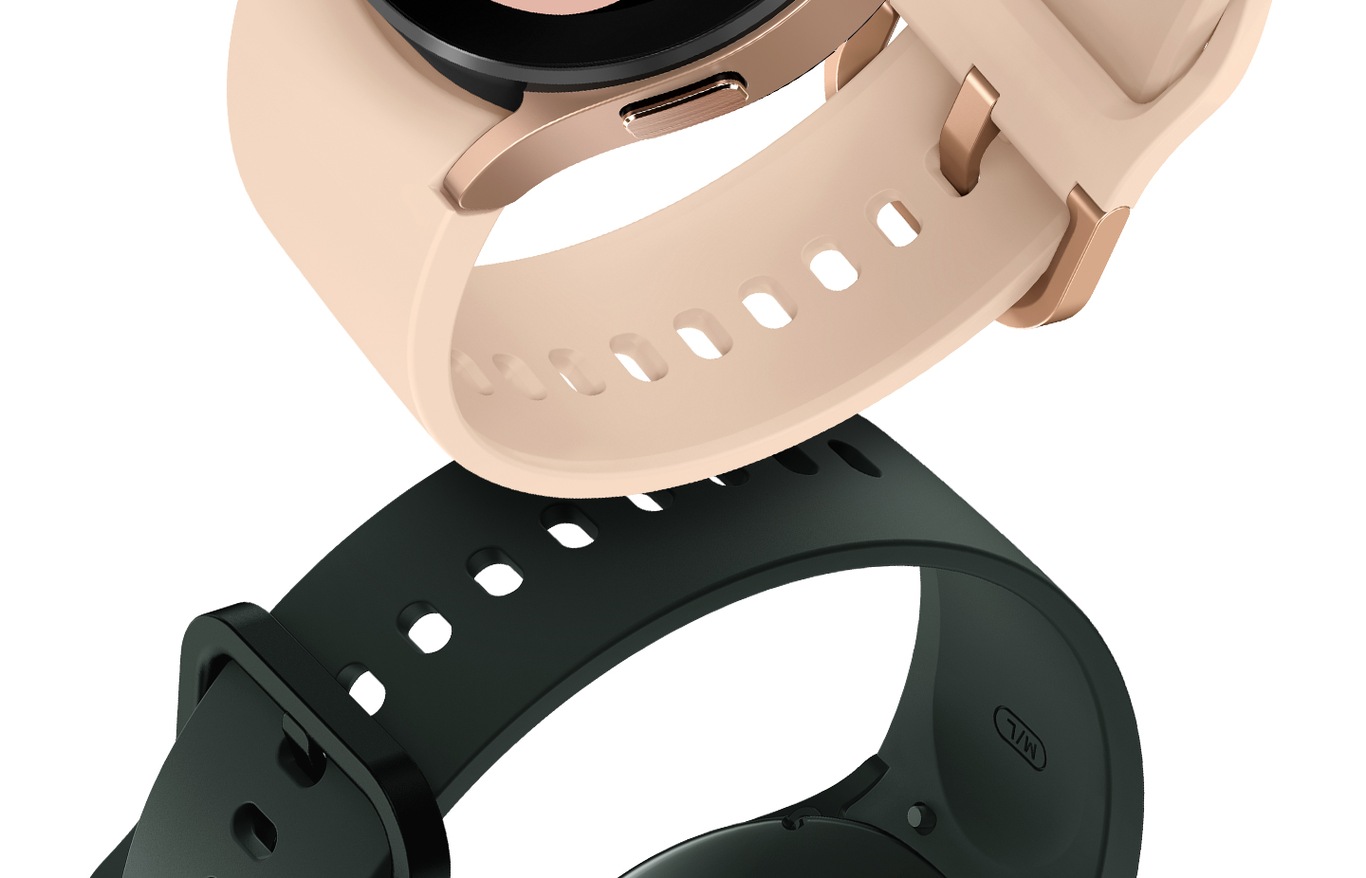 Galaxy Watch4:n Sport-ranneke on suunniteltu sopimaan täydellisesti ranteeseesi. Ranneke on erityisen kestävä ja kestää myös hikoilua fluoroelastomeerimateriaalin ansiosta. Valittavana on yhdeksän eri väriä, joilla voit ilmaista itseäsi ja tyyliäsi.  