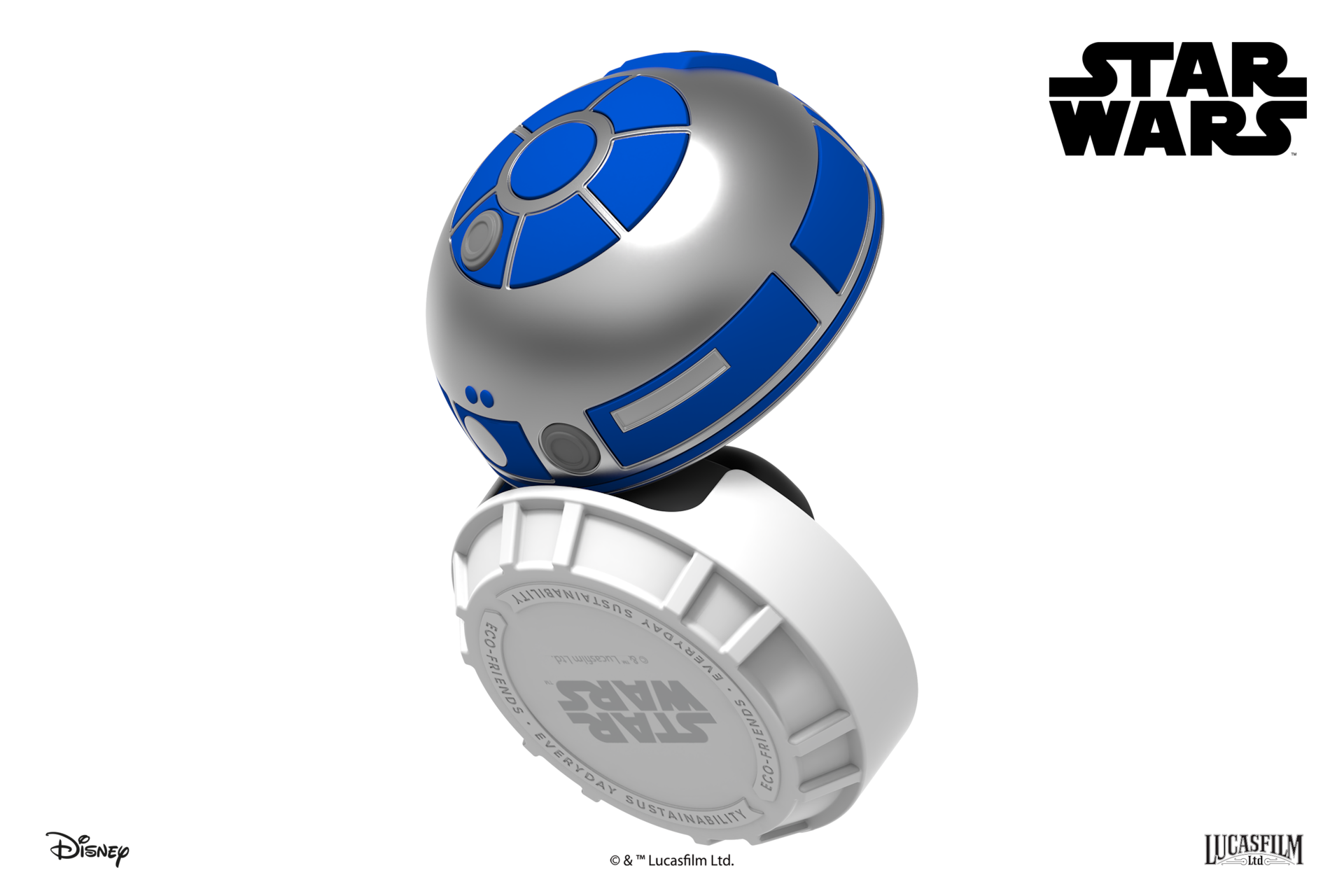 Galaxy Buds2 Pro R2-D2™ Cover Dynamic-open Silver&White 