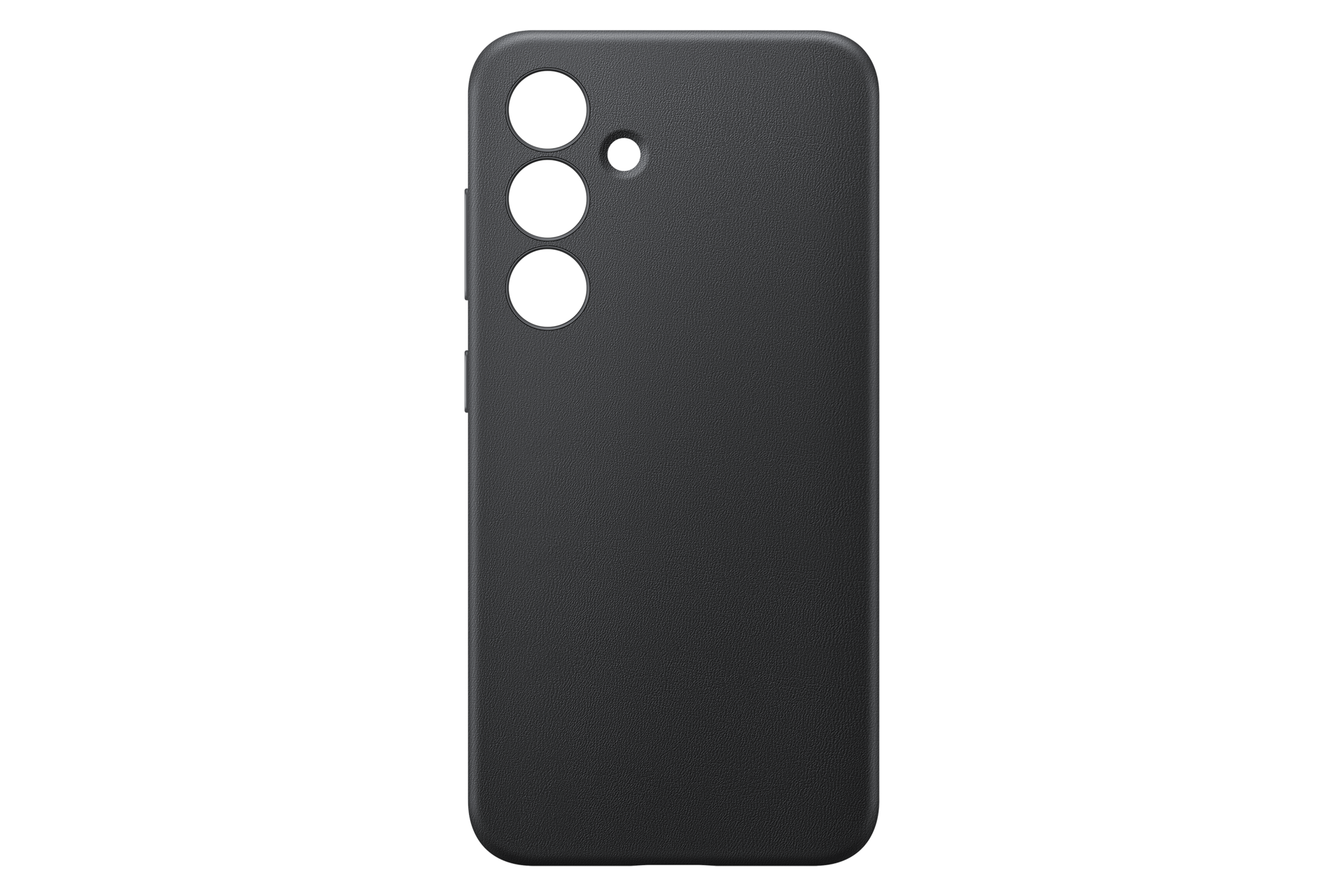 Galaxy S24 Vegan Leather Case Front2 Black 