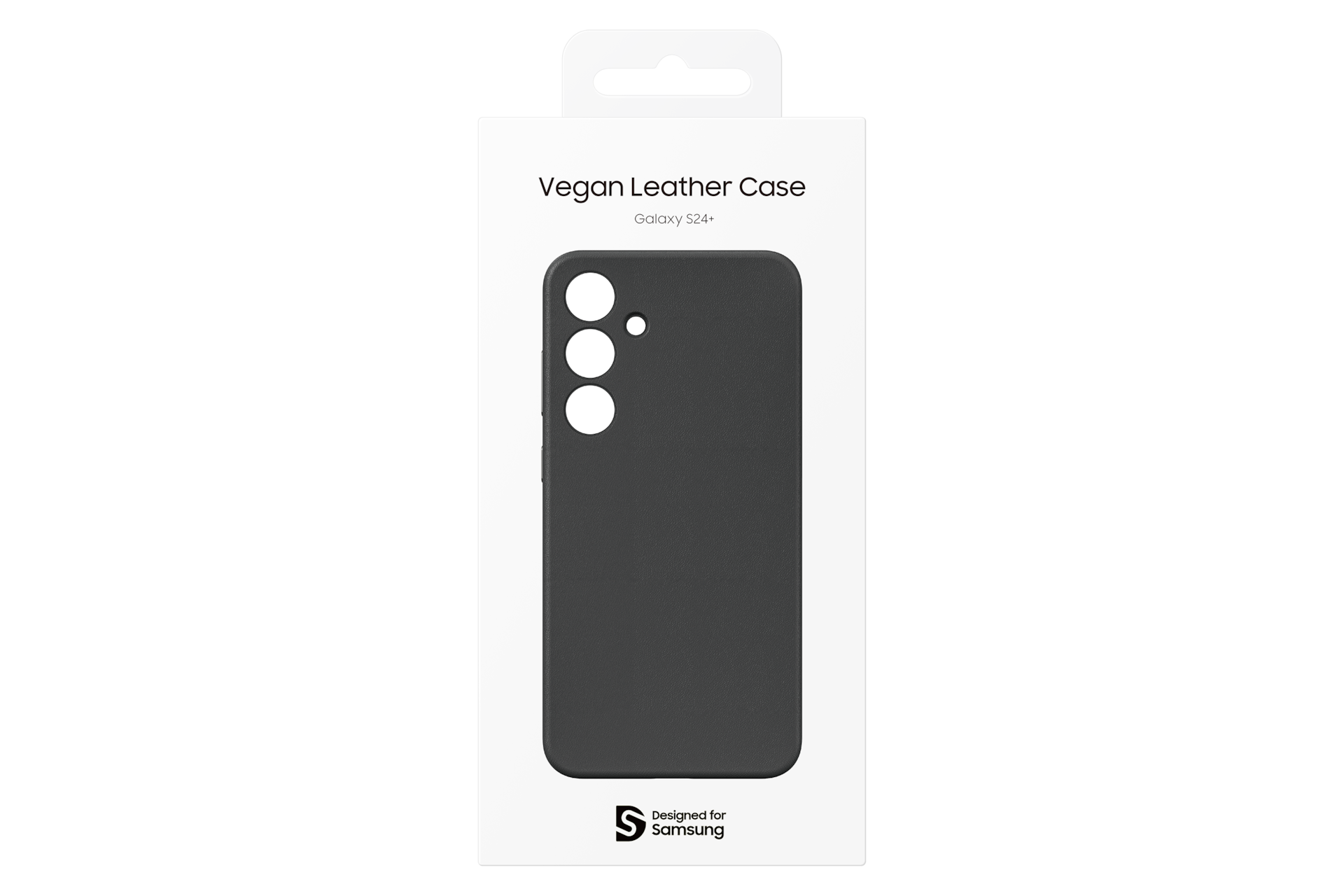 Galaxy S24+ Vegan Leather Case Package Black 