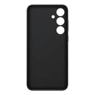 Galaxy S24+ Vegan Leather Case Back Black 