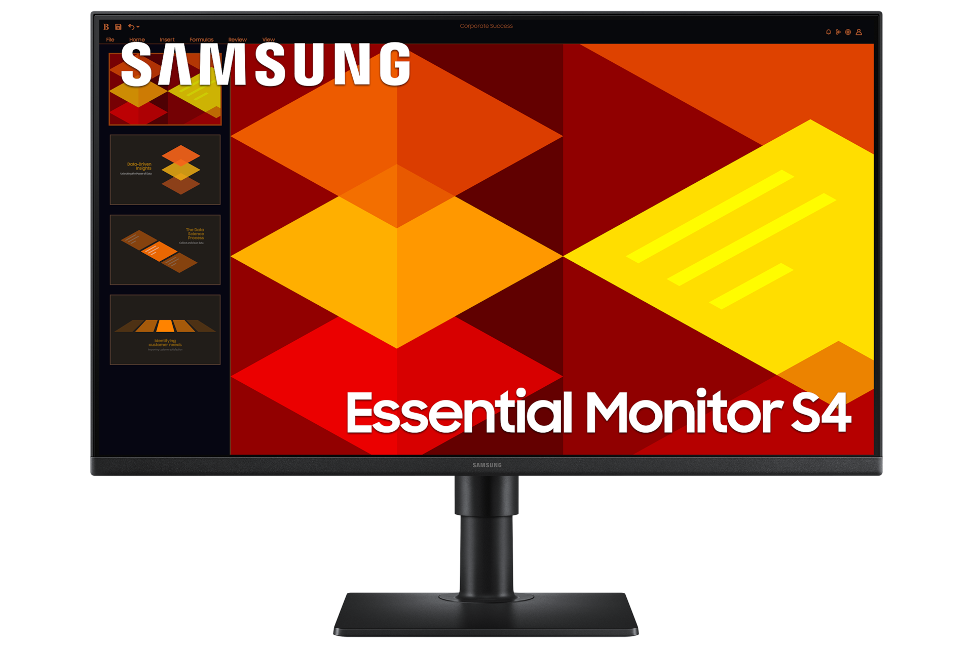 Essential Monitor S4 S40GD Full HD Front2 Black 