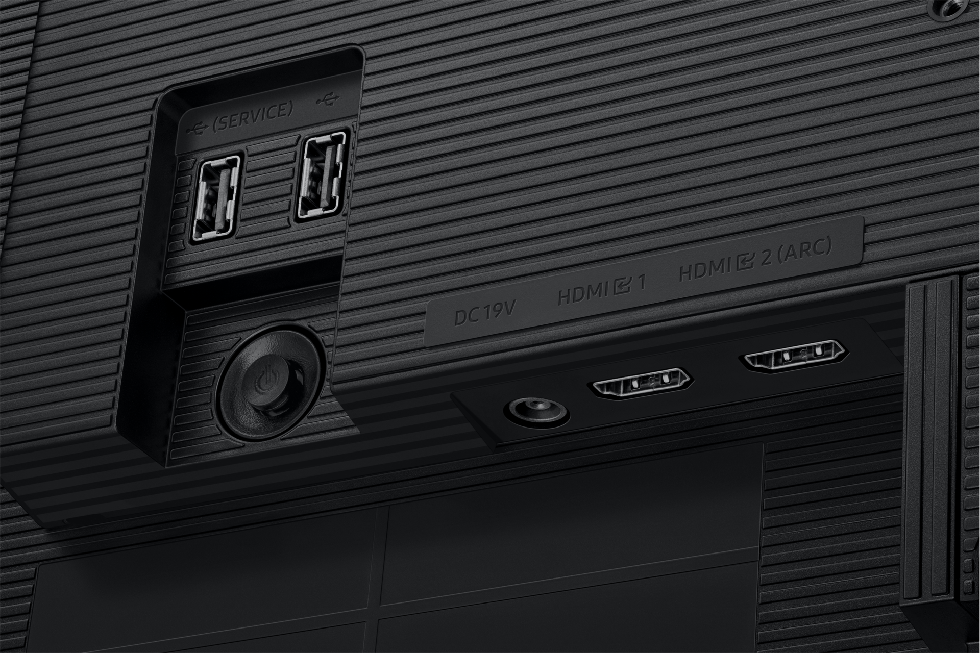 27"/32" Smart Monitor M5 M50F FHD (Black) Detail-Connectivity1 Black 