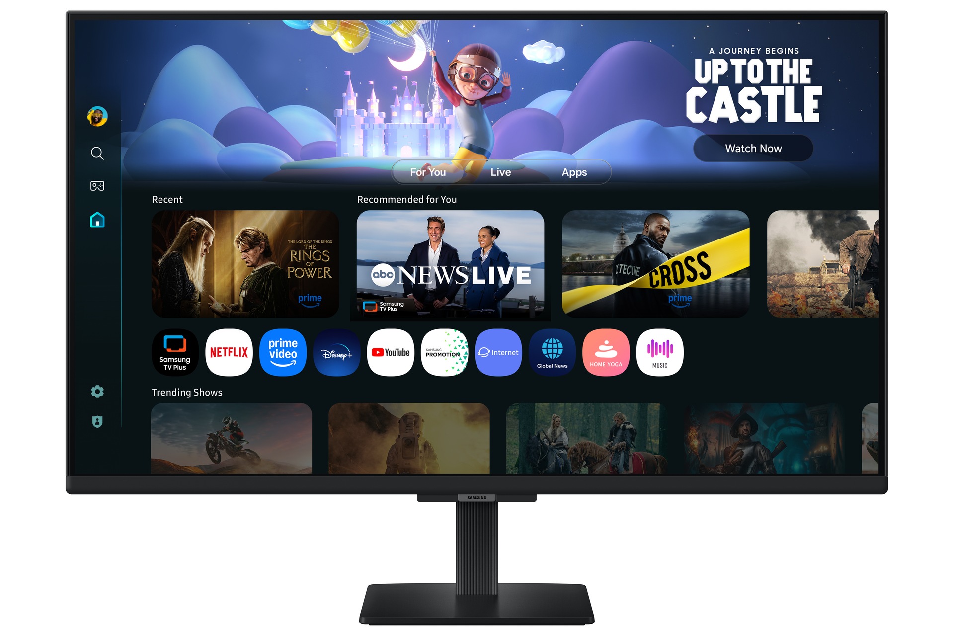 27"/32" Smart Monitor M5 M50F FHD (Black) Front2 Black 