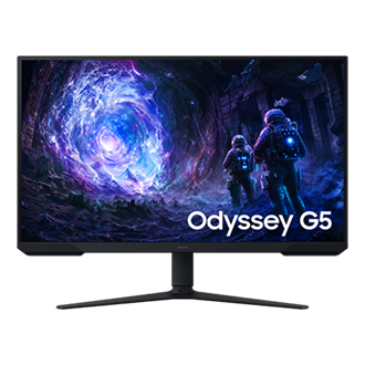 27"/32" Odyssey G5 G51F QHD 180Hz Gaming Monitor Front Black 