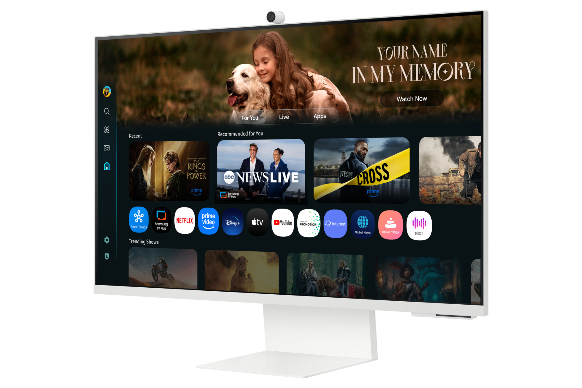 32" Smart M8 M80F 4K Skjerm White