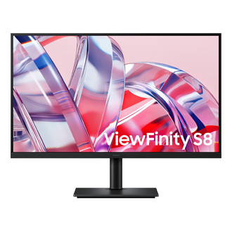 32" ViewFinity S8 S80H 4K UHD -näyttö edestä, musta 