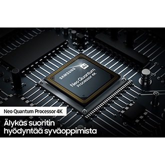QLED TV QN95A -mallissa on Samsungin tehokas Neo Quantum Processor 4K -suoritin, joka parantaa sisältöä.