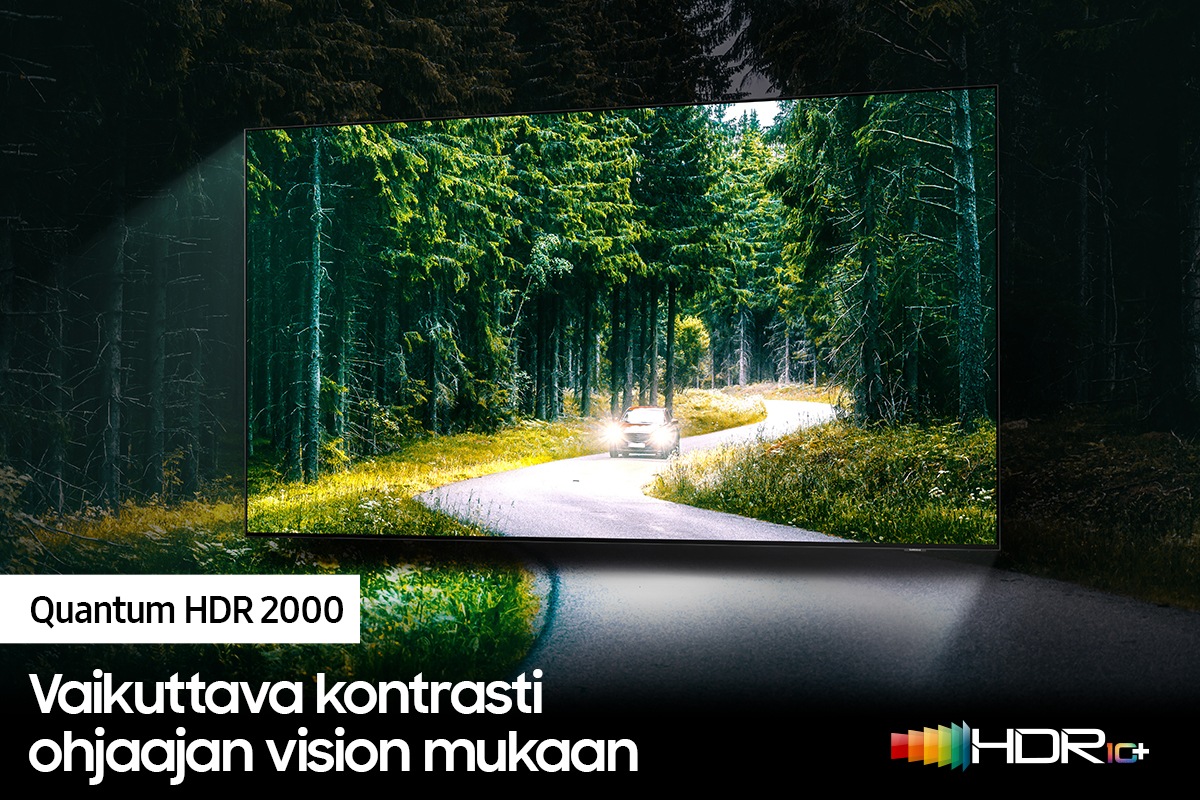 QLED TV QN90A:n Quantum HDR 2000 -tekniikka tuo kuvan yksityiskohdat esiin