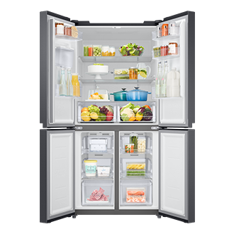 front-open-with-food Black