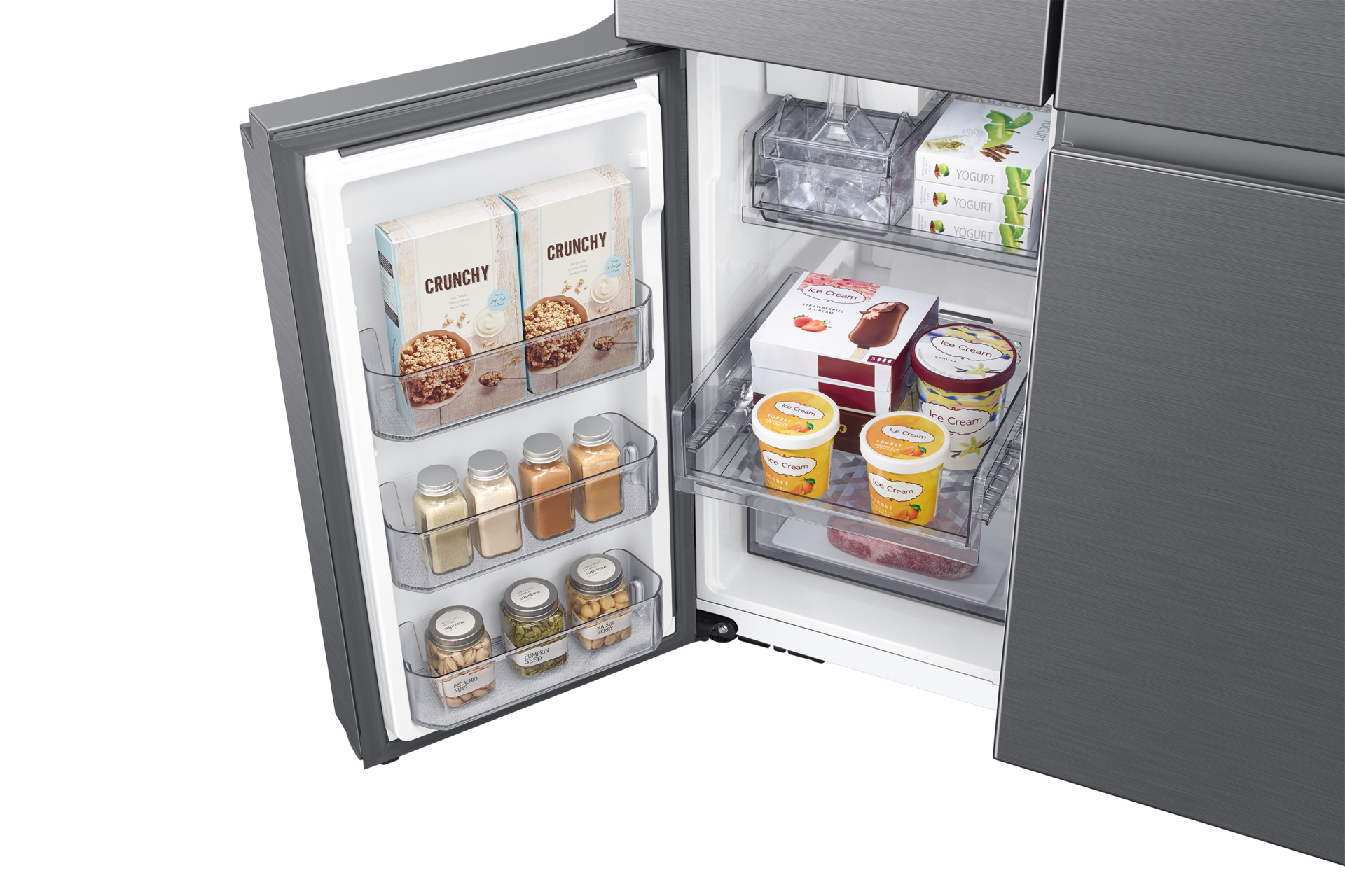 freezer-sliding-shelf-detail Silver