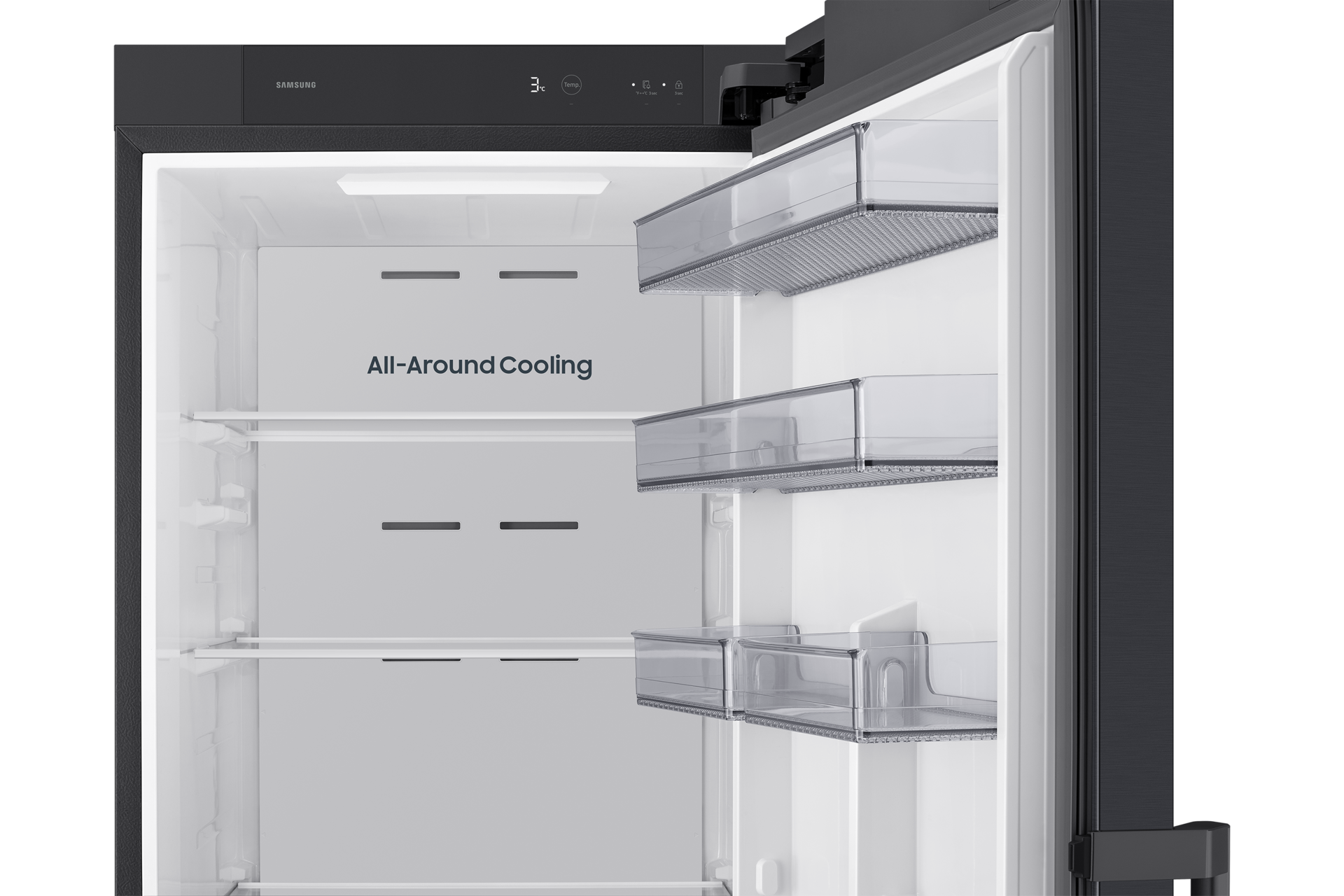 Jääkaappi One Door Precise Cooling 186 cm Detail-White-Duct Black 