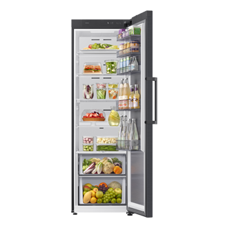 Jääkaapit ja pakastimet One Door AI precise cooling 186cm Front-Open-With-Food Black 
