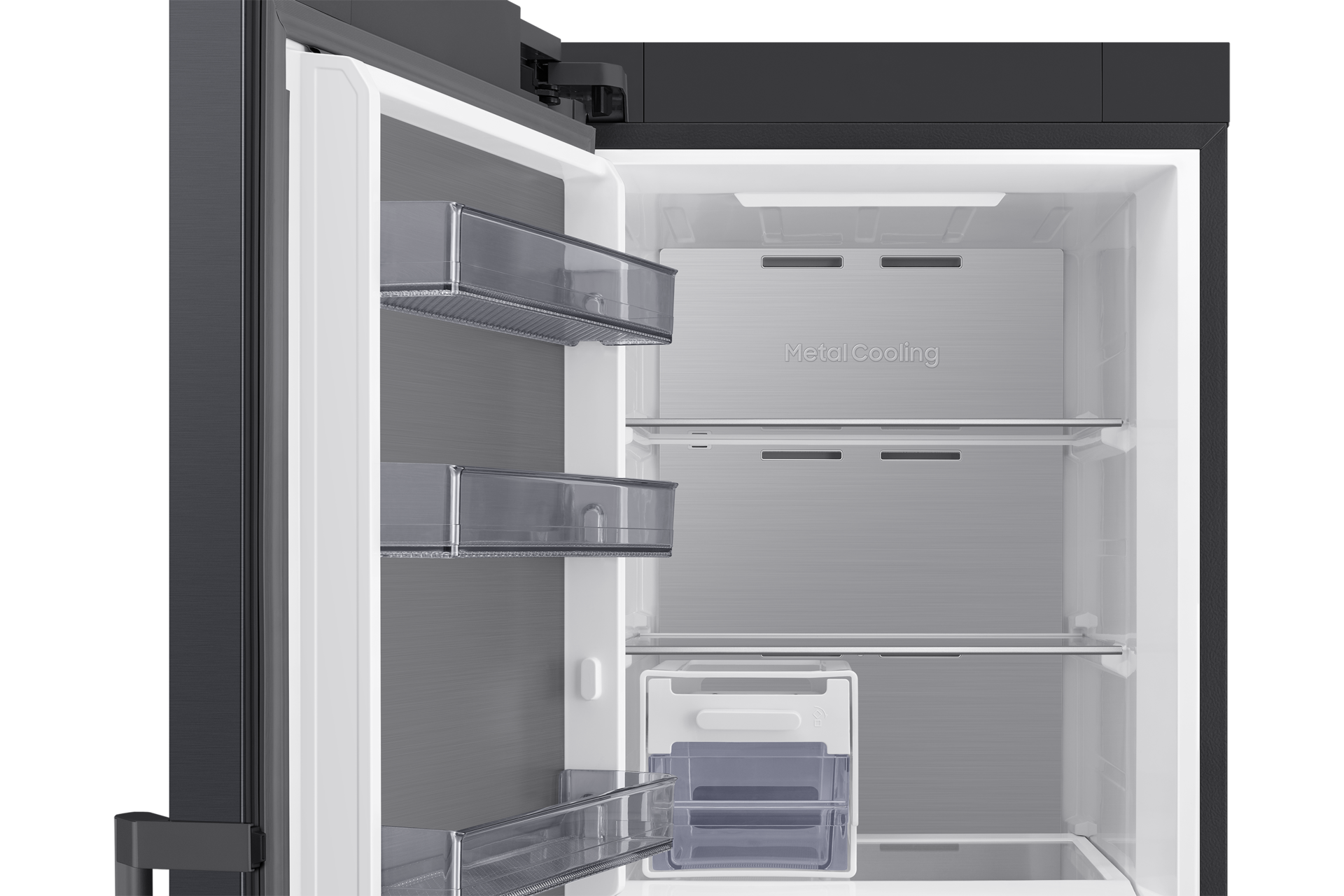 Jääkaapit ja pakastimet One Door Full-Flex Convertible 186cm Detail-Metal-Duct Black 