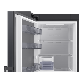 Jääkaapit ja pakastimet One Door Full-Flex Convertible 186cm Detail-Metal-Duct Black 