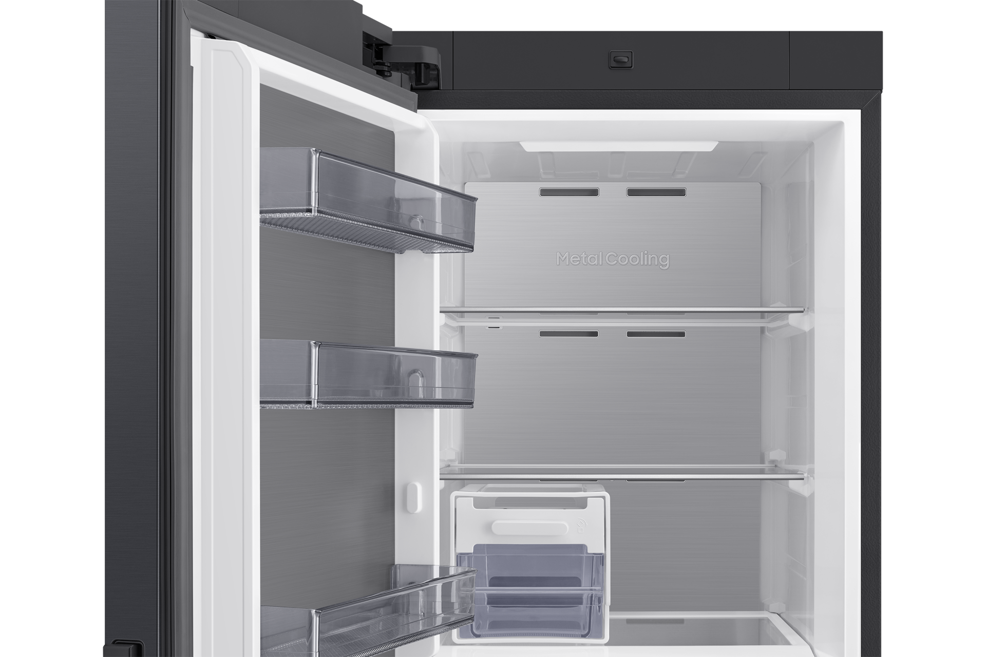 Pakastimet One Door Auto Open Door 186cm Detail-Metal-Duct Black 