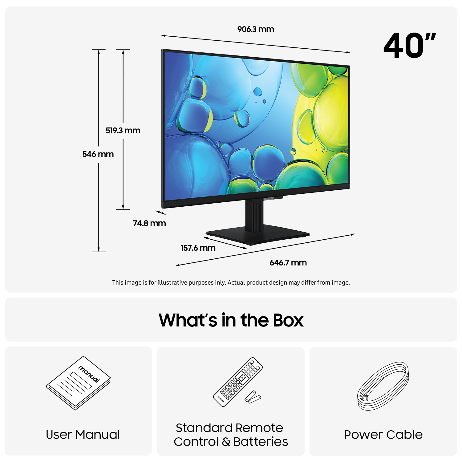 40" Full HD F6005F Smart TV (2025) Black