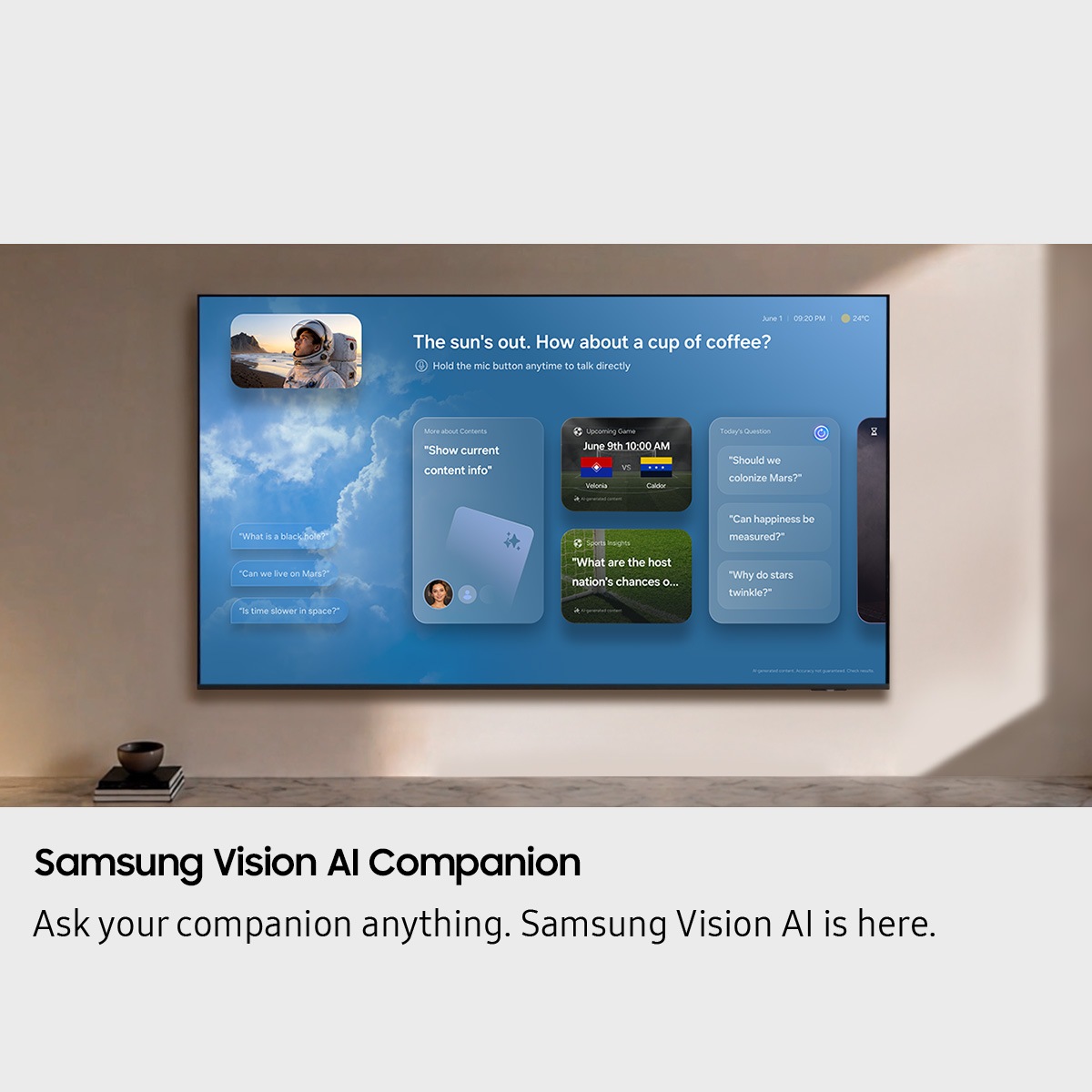 50" Mini LED M72H 4K Samsung Vision AI Smart TV (2026) Titanium Black