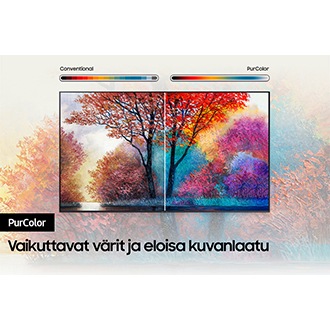 Samsung UHD AU7000 ja PurColor-tekniikka tuottavat kattavan värien kirjon