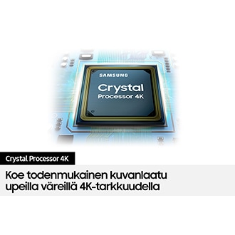 Crystal UHD AU7000:n Crystal Processor 4K -suoritin parantaa kuvanlaatua älykkäästi