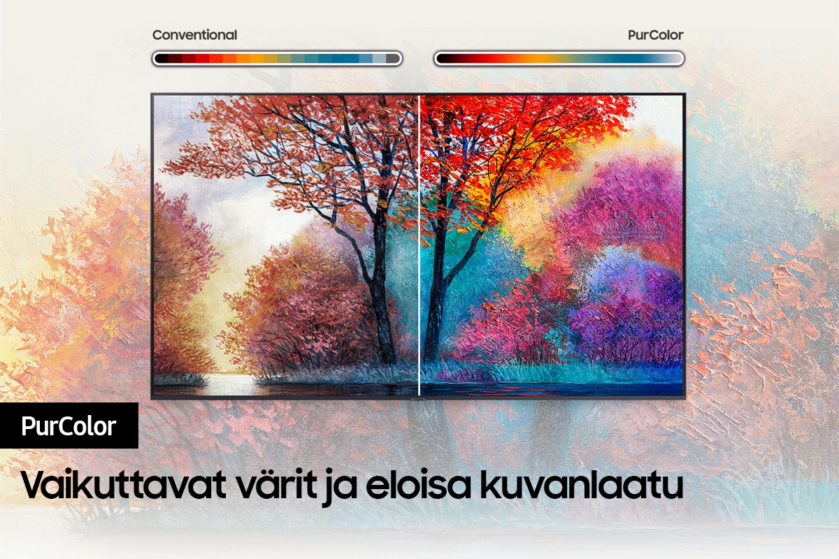 Samsung UHD AU7000 ja PurColor-tekniikka tuottavat kattavan värien kirjon