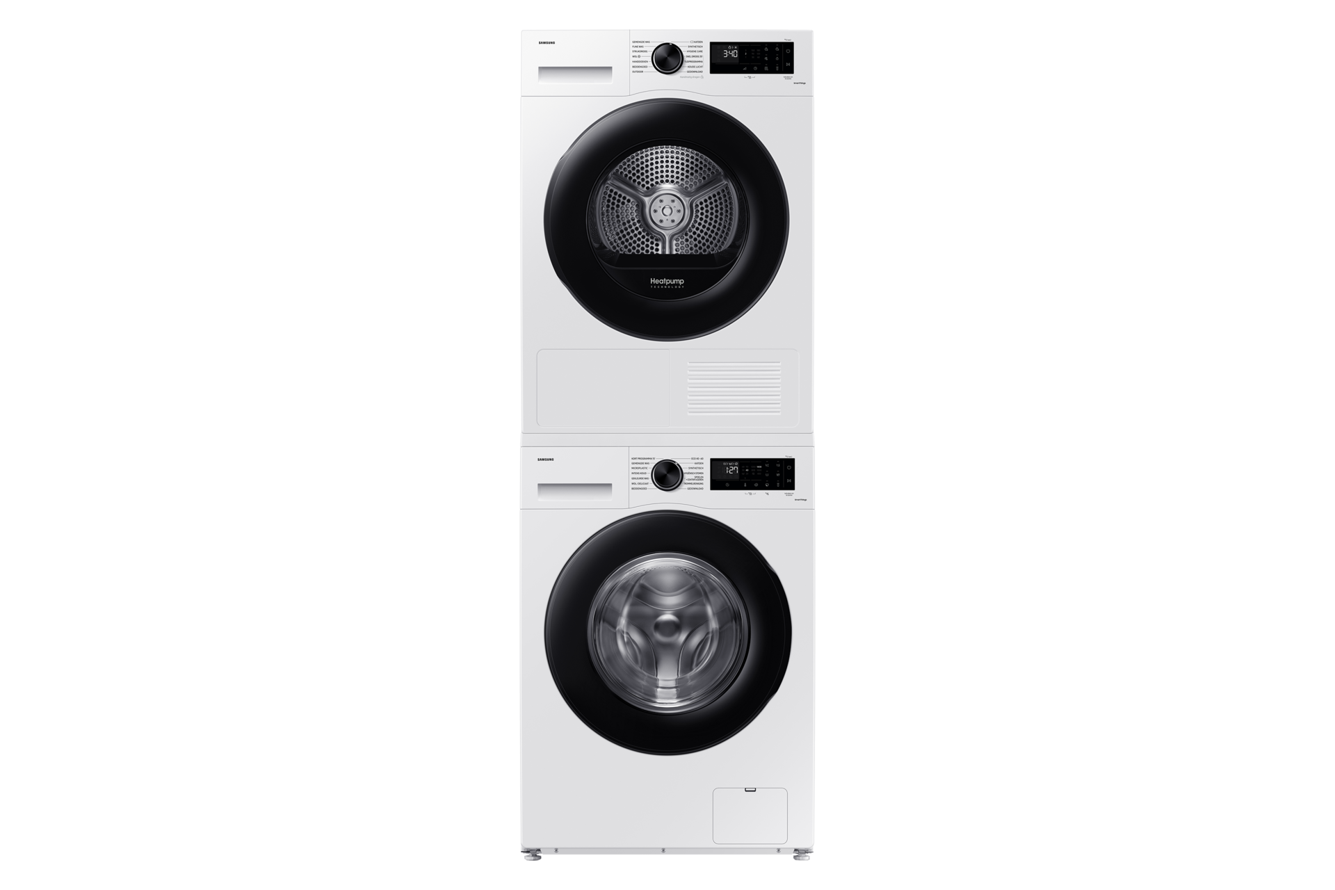 WW5000C Front load Washer with Ecobubble™ and SmartThings AI Energy Mode Stack-Front-Door-Closed White 