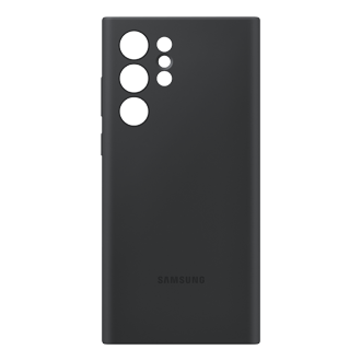 Coque en silicone Noire Galaxy S22 Ultra