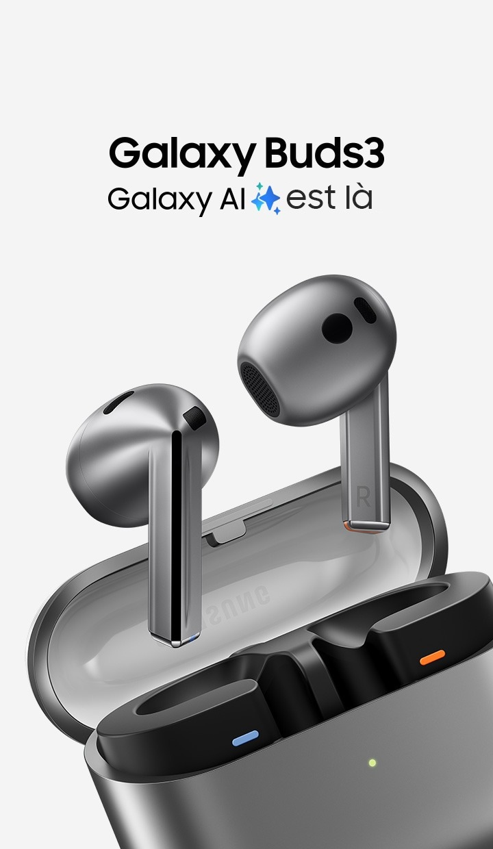 Galaxy Buds3 Argent SM-R530NZAAXEF | Samsung FR