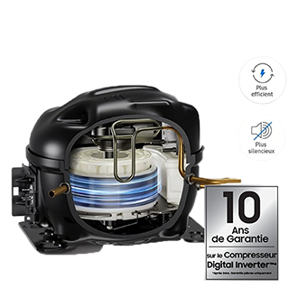 Bespoke AI Réfrigétateur Combiné Encastrable Twin Cooling 389L Blanc