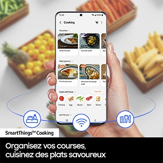 Réfrigérateur Combiné Encastrable Samsung Bespoke AI - Zone convertible - 264L - Classe D - BRB70F26BDS0 Blanc