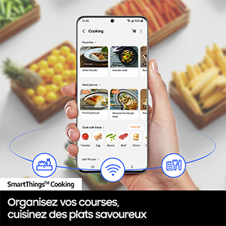 Réfrigérateur Combiné Encastrable Samsung Bespoke AI - Zone convertible - 298L - Classe E - BRB80F30AES0 Blanc