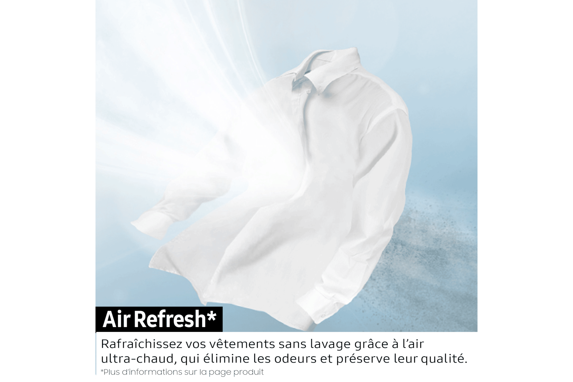 Lavage par air ultra-chaud pour les chemises et vêtements professionnels impeccables sans pressing