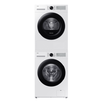 DV5000D Dryer SpaceMax™ and Hygiene Care 8kg vue de face supperposées