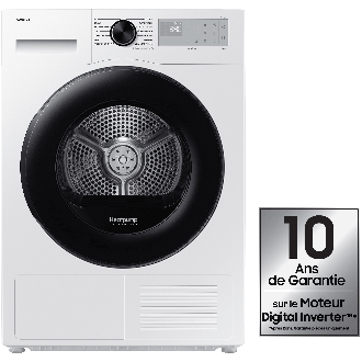 Sèche-linge Pompe à chaleur DV5000D SpaceMax™ & Hygiene Care Blanc 8 kg DV80DG52B0AHEF | Samsung FR