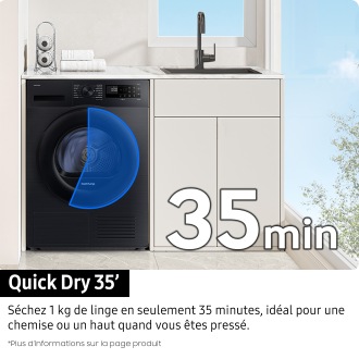 Sèche-linge OptimalDry 9kg Blanc