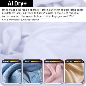 Sèche-linge OptimalDry 9kg Blanc