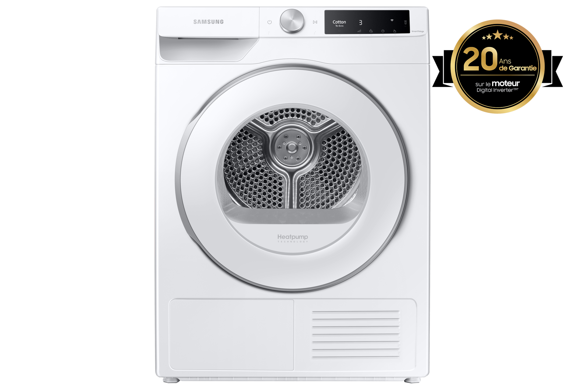 Sèche-linge pompe à chaleur avec condenseur 60cm 9kg blanc Samsung  DV90TA040AE - Sèche-linge - Achat & prix