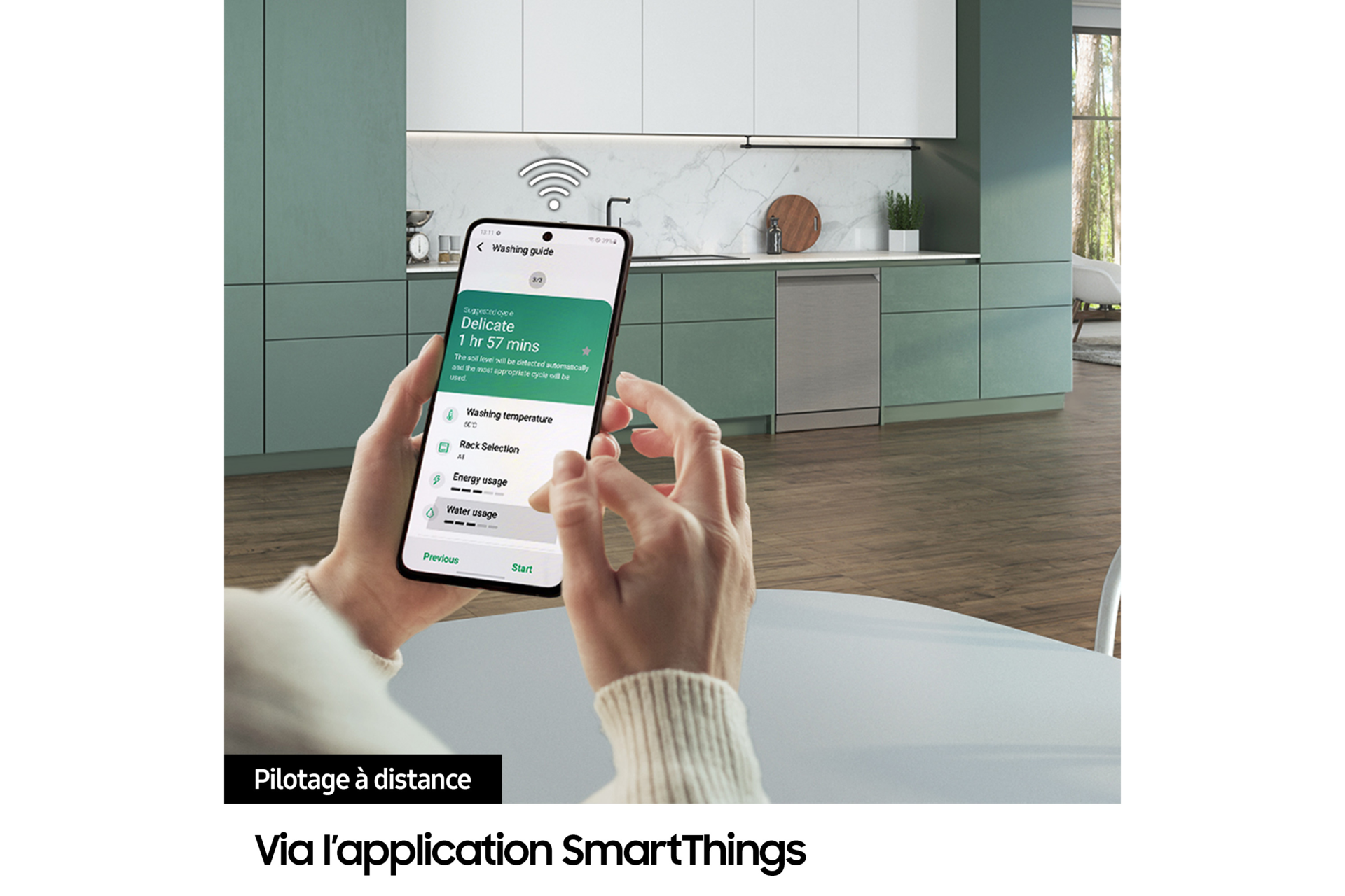 Lave-vaisselle pose libre Samsung - DW60BG850FSL Argent